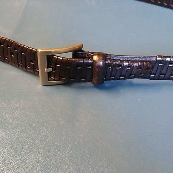 Black Leather Men's Belt Wilson Leather size Large - Picture 5 of 8